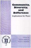 Cover of Community, diversity, and difference