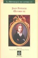 Cover of Jean Potocki (Euvres III: Theatre, Historie, Chronologie, Ecrits politiques (La Republique Des Lettres (Louvain, Belgium)) (La Republique Des Lettres (Louvain, Belgium))