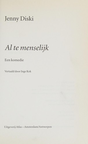 Cover of Al te menselijk