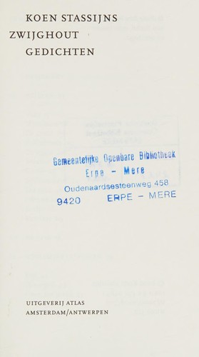 Cover of Zwijghout