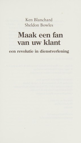 Cover of Maak een fan van uw klant