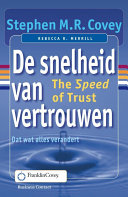 Cover of De snelheid van vertrouwen