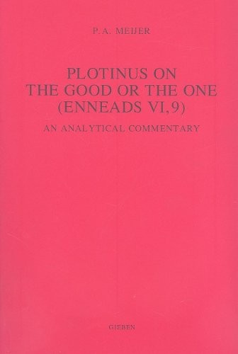 Cover of Plotinus on the Good or the One (Enneads VI, 9)
