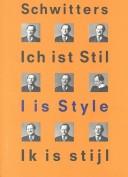 Cover of Kurt Schwitters, I is style