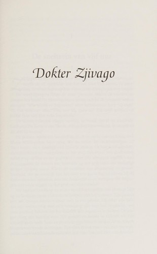 Cover of Dokter Zjivago