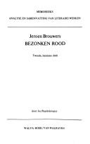 Cover of Jeroen Brouwers, Bezonken rood