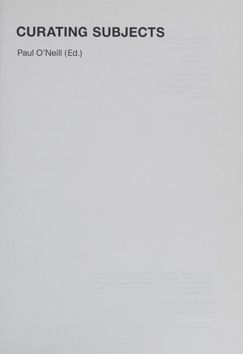 Cover of Curating subjects