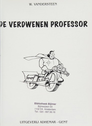 Cover of De verdwenen professor