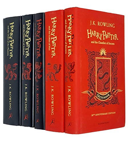 Cover of Harry Potter House Gryffindor Edition Series 1-5 Books Collection Set By J.K. Rowling