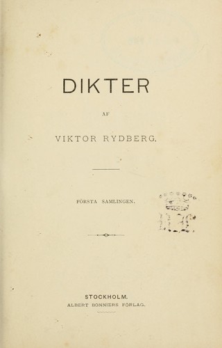 Cover of Dikter