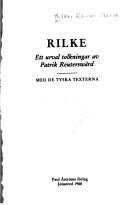 Cover of Rilke