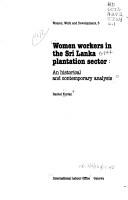 Cover of Women workers in the Sri Lanka plantation sector
