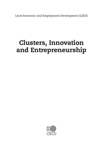 Cover of Clusters, innovation and entrepreneurship