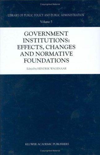 Cover of Government Institutions