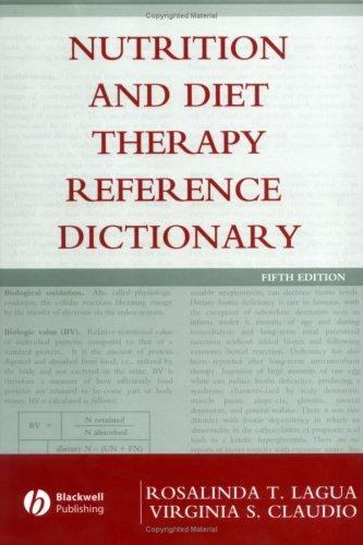 Cover of Nutrition and diet therapy reference dictionary