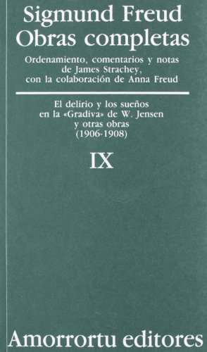 Cover of El delirio y los sueños en la Gradiva de W. Jensen y otras obras 1906-08
