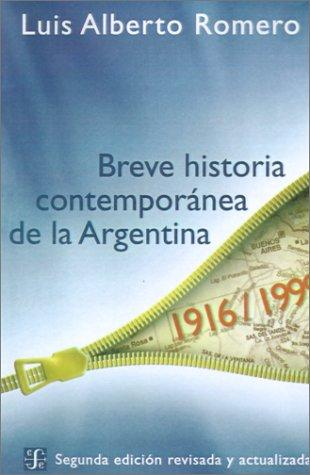 Cover of Breve historia contemporánea de la Argentina