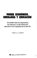 Cover of Poder económico, ideología y educación