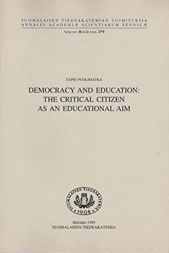Cover of Democracy and education