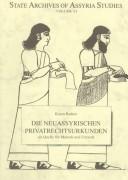 Cover of Die neuassyrischen privatrechtsurkunden als Quelle für Mensch und Umwelt