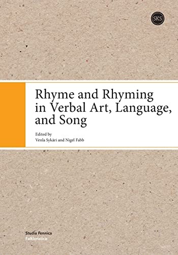 Cover of Rhyme and Rhyming in Verbal Art, Language, and Song
