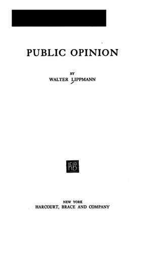 Cover of Public opinion