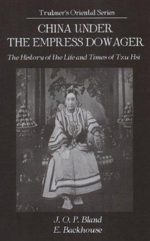 Cover of China under the empress dowager