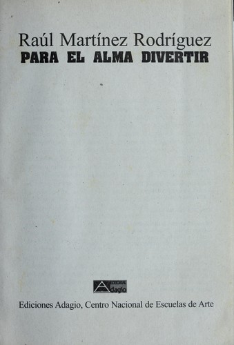 Cover of Para el alma divertir