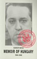 Cover of Memoir of Hungary, 1944-1948