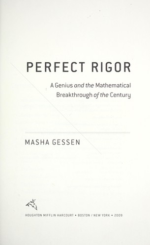 Cover of Perfect rigor
