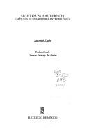 Cover of Sujetos Subalternos
