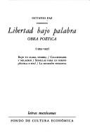 Cover of Libertad bajo palabra