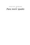 Cover of Para morir iguales