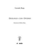 Cover of Diálogo con Ovidio
