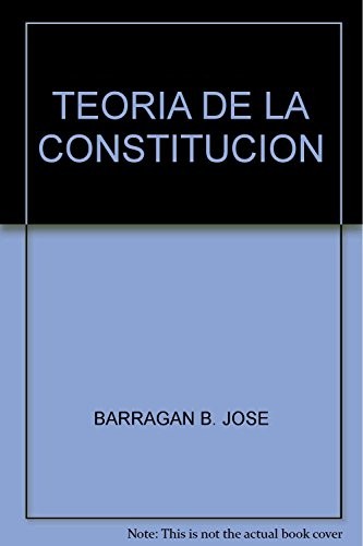 Cover of Teoría de la Constitución