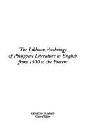 Cover of The Likhaan anthology of Philippine literature in English from 1900 to the present