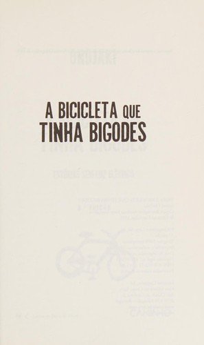 Cover of A bicicleta que tinha bigodes