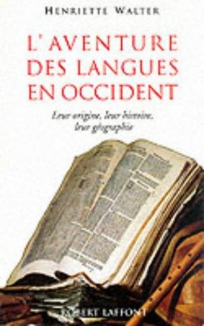 Cover of L' aventure des langues en Occident