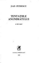 Cover of Tentațiile anonimatului