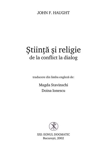 Cover of Ştiinţă şi religie