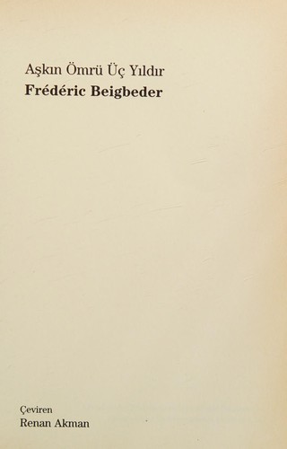 Cover of Aşkın ömrü üç yıldır