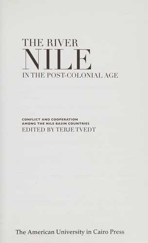Cover of The river Nile in the post-colonial age