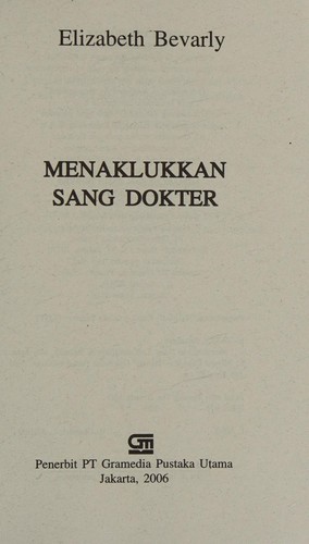 Cover of Menaklukkan sang dokter