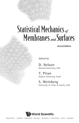 Cover of Statistical mechanics of membranes and surfaces