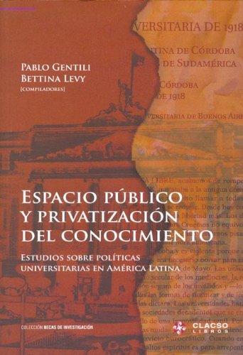 Cover of Espacio público y privatización del conocimiento