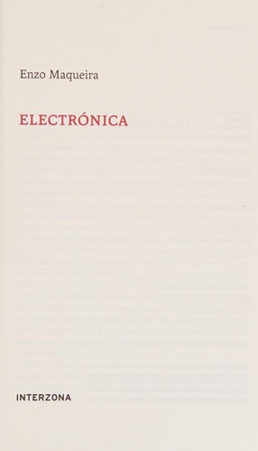 Cover of Electrónica