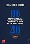 Cover of Breve historia contemporánea de la Argentina