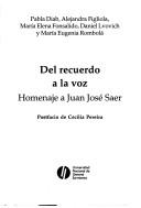 Cover of Del recuerdo a la voz