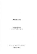 Cover of Privatización