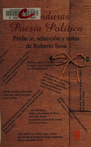 Cover of Honduras, poesía política